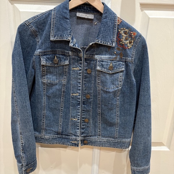 Katie HIll Petite Denim Jacket size 8P - Picture 1 of 5